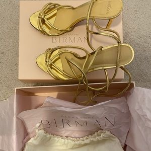Alexandre Birman Rebecca Strappy Metal Sandals